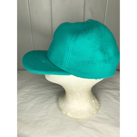 Vintage 80s P Brand Wool Cap Snapback Blue Made In USA Hat P Cap - Picture 2 of 6